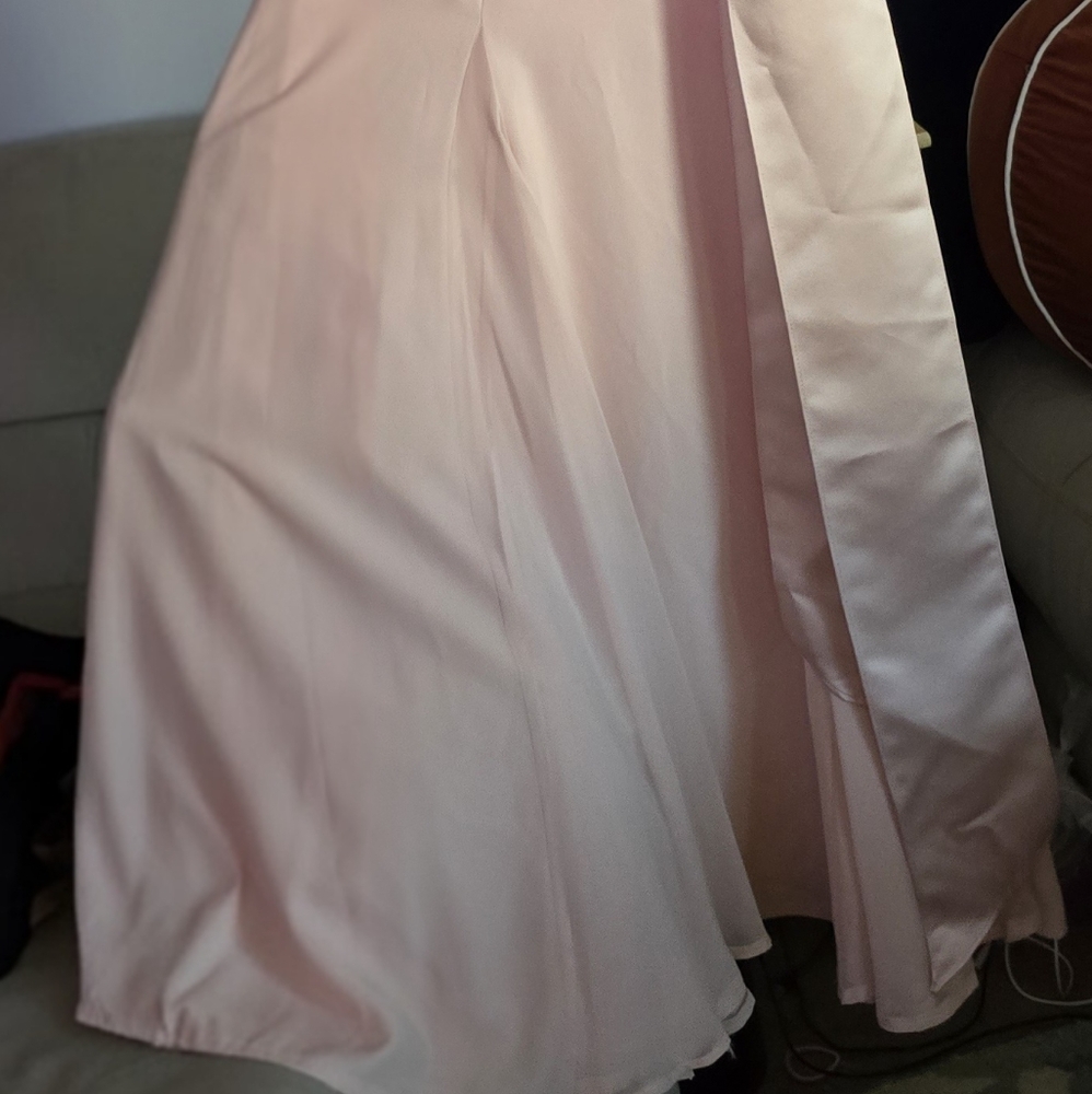 White by Vera Wang Pink Maxi Sundress with Tie Front